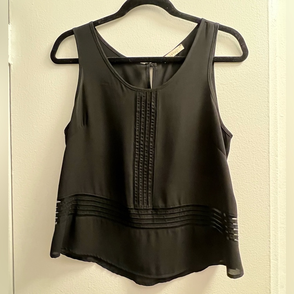 Black crop top size small NWOT